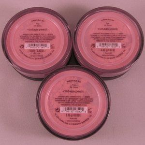 bareMinerals Loose Powder Blush - Vintage Peach 0.85 g / 0.03 oz - Lot of 3